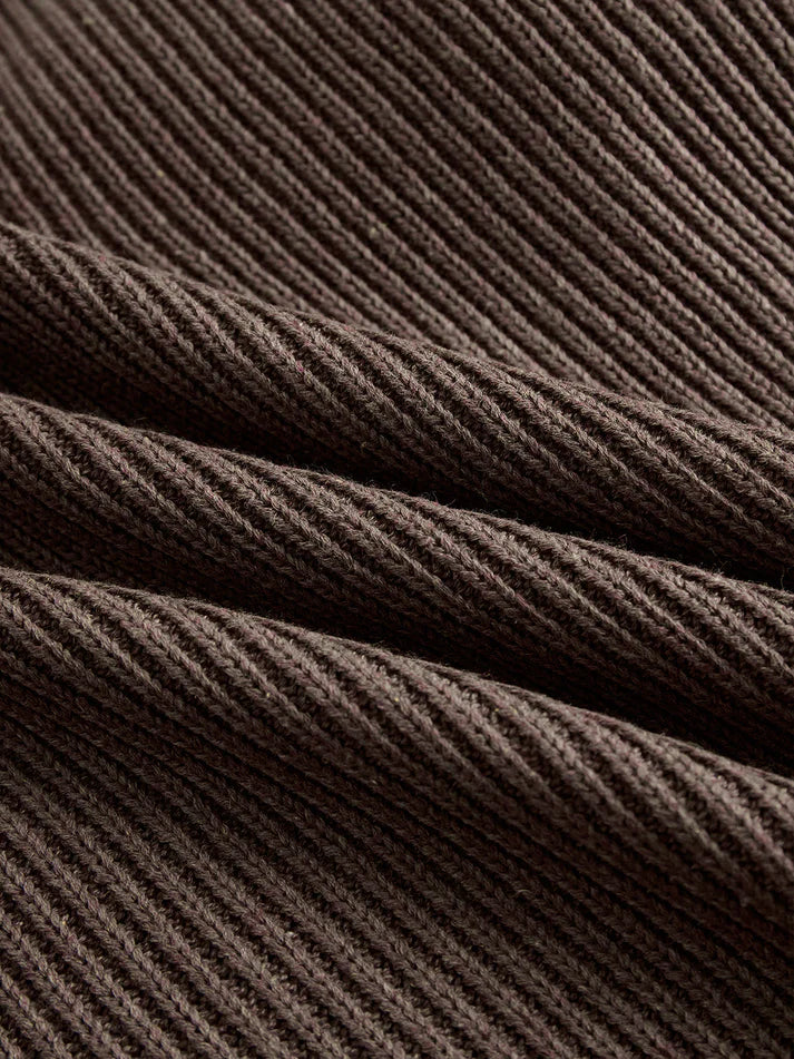 Noelle | Ribbed Knit Turtleneck Dress