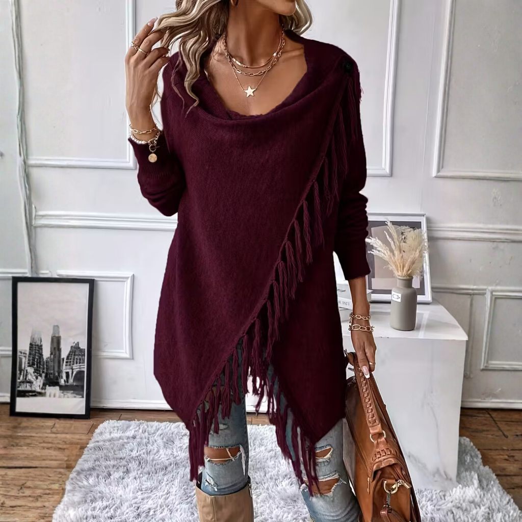Alyssa - Soft confidence in a draped knit