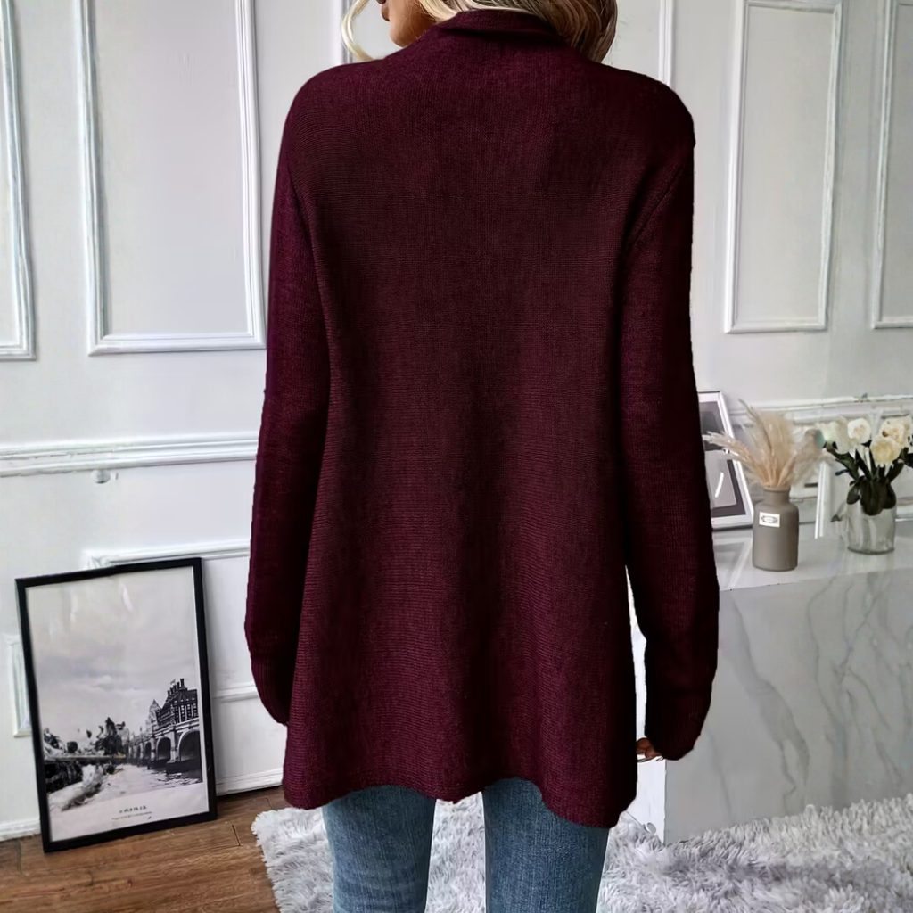 Alyssa - Soft confidence in a draped knit