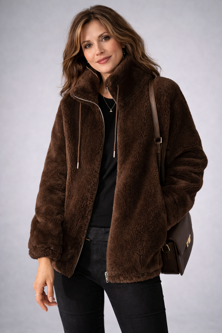 EMBER – Soft Teddy Zip Jacket