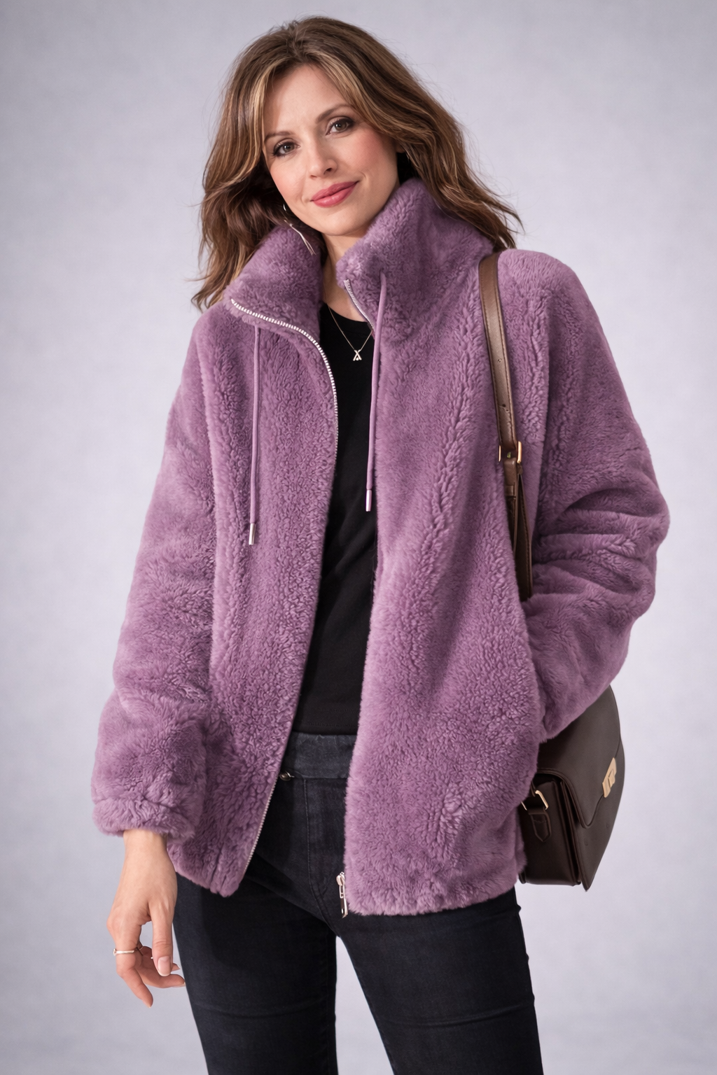 EMBER – Soft Teddy Zip Jacket