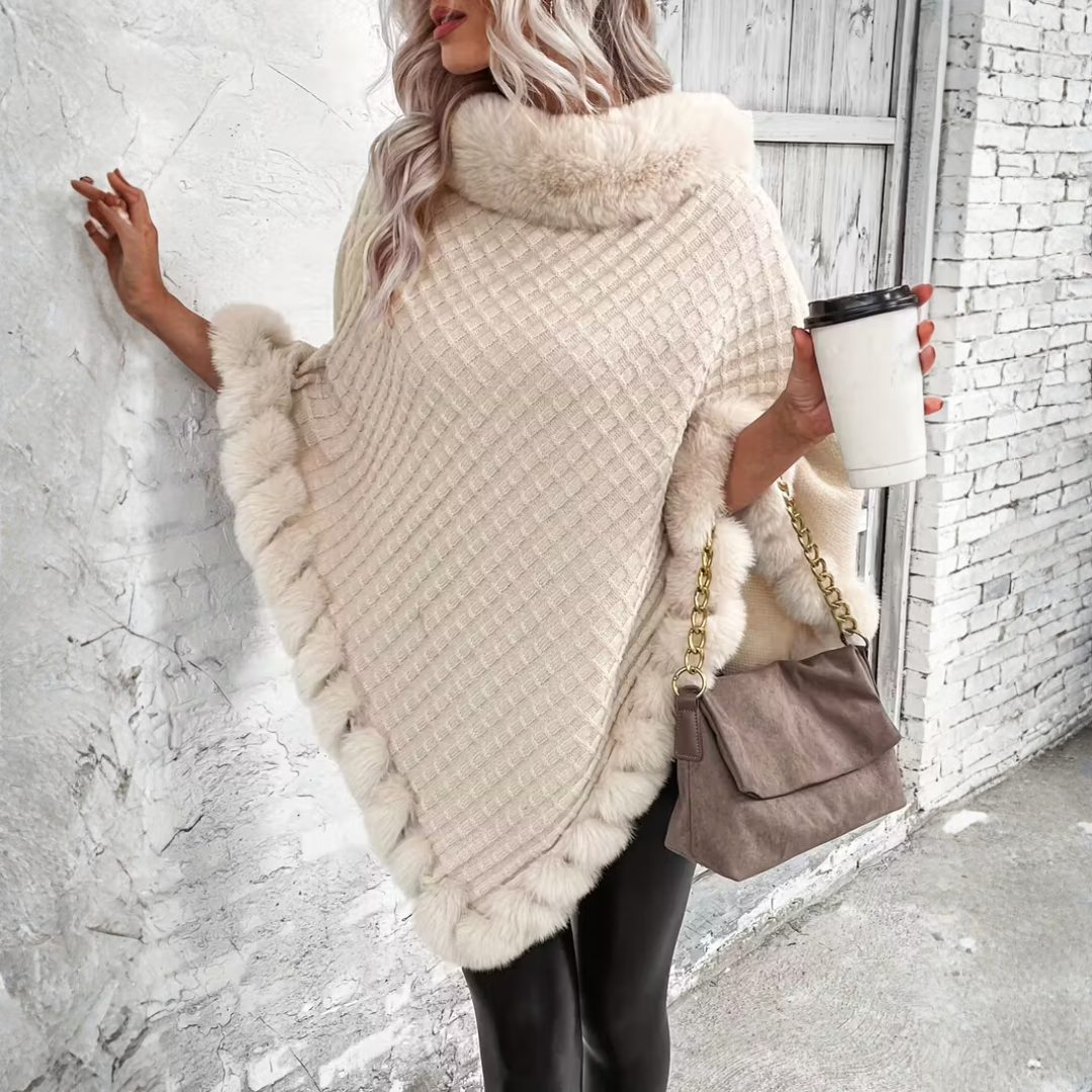 Marley - Soft confidence in a winter poncho