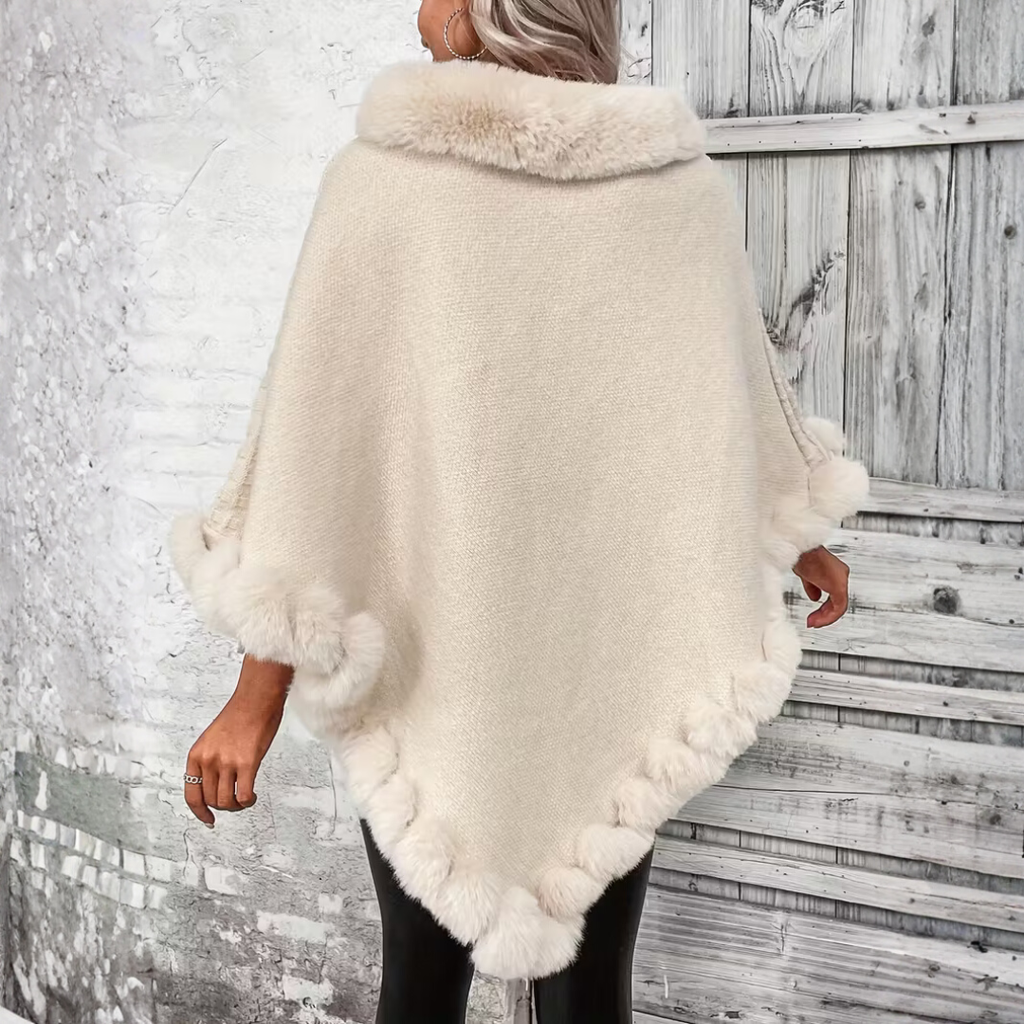 Marley - Soft confidence in a winter poncho
