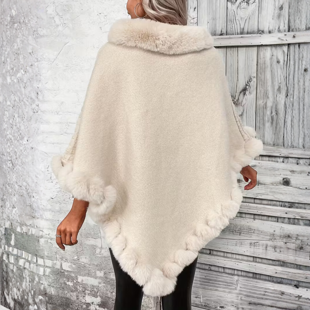 Marley - Soft confidence in a winter poncho