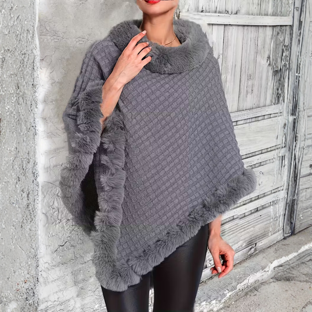 Marley - Soft confidence in a winter poncho