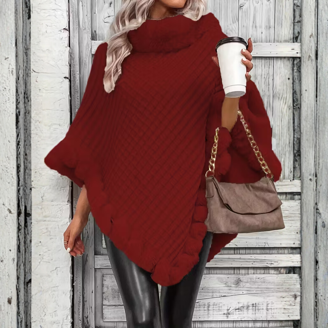 Marley - Soft confidence in a winter poncho