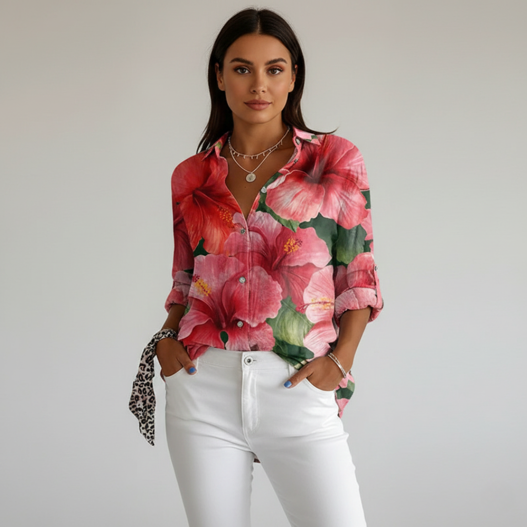 Rosalie - Simple comfort in a perfectly vibrant shirt