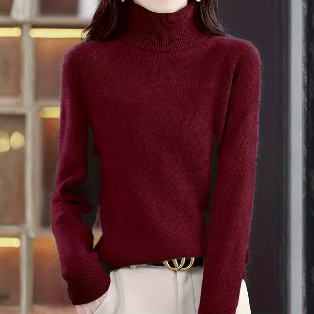 Talia - A turtleneck that settles softly around you