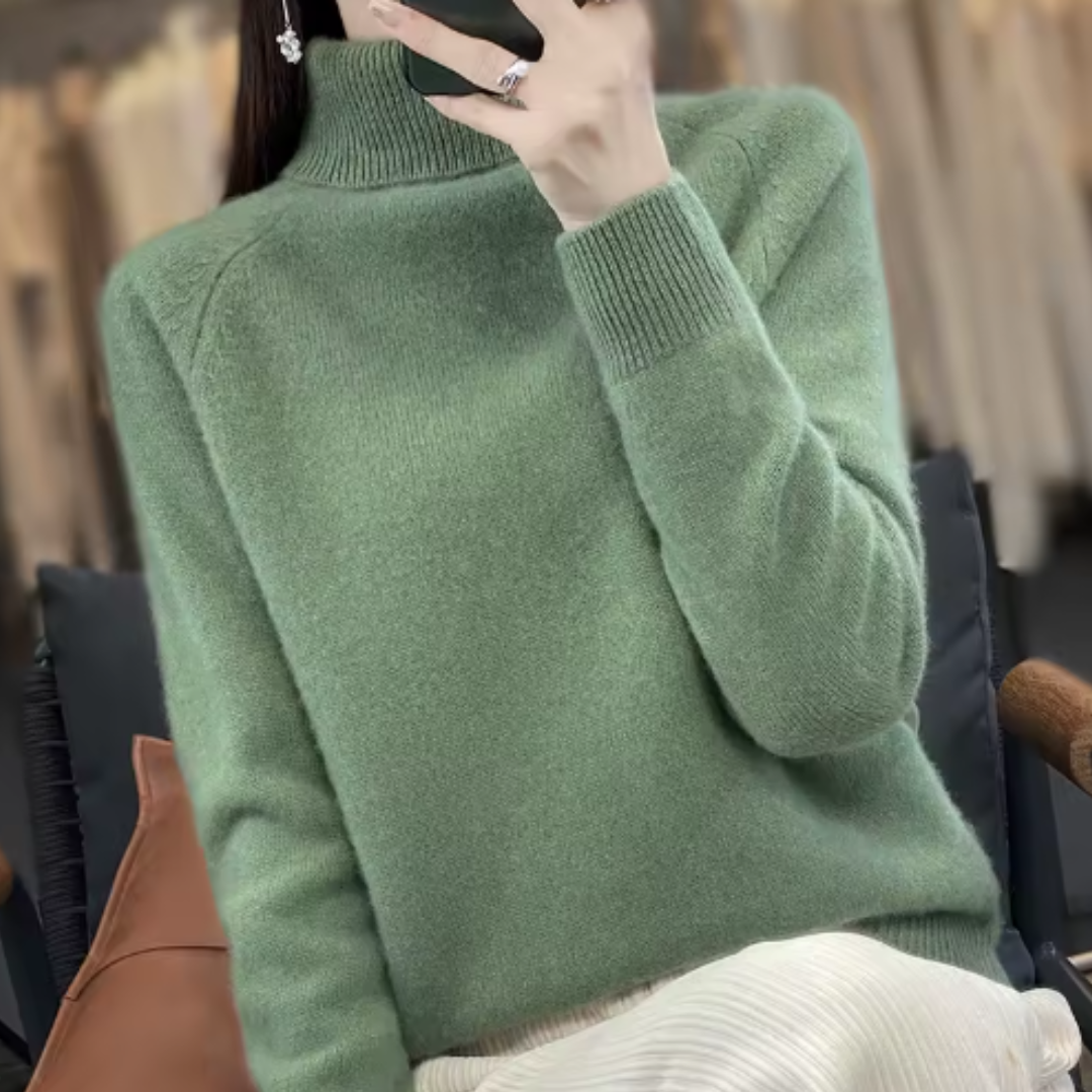 Talia - A turtleneck that settles softly around you