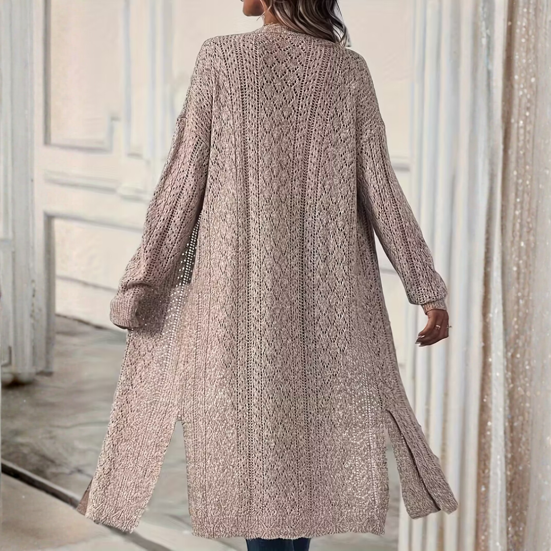 Willow - Simple elegance in an open-knit cardigan