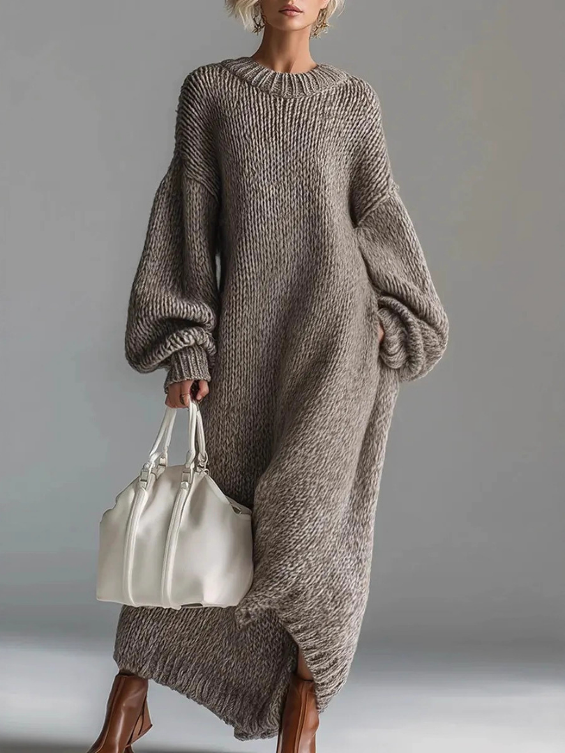 VALERIA Oversized Knit Maxi Sweater Dress Rosendale & Co VALERIA Oversized Knit Maxi Sweater Dress Rosendale & Co